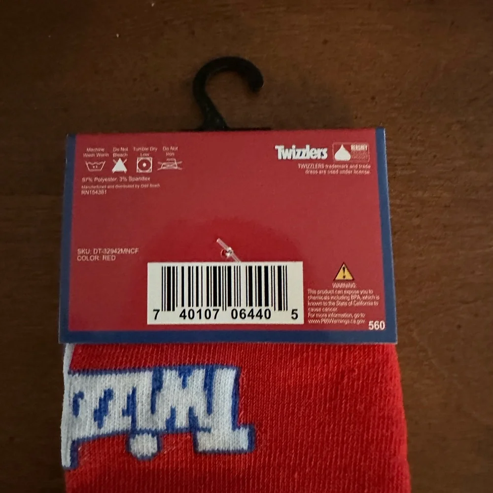 🌵3/$15 Twizzlers candy novelty crew socks (see description)